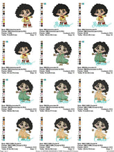 Encanto Character Embroidery Design Pack – 7 Magical Designs Multi Sizes - FineryEmbroidery
